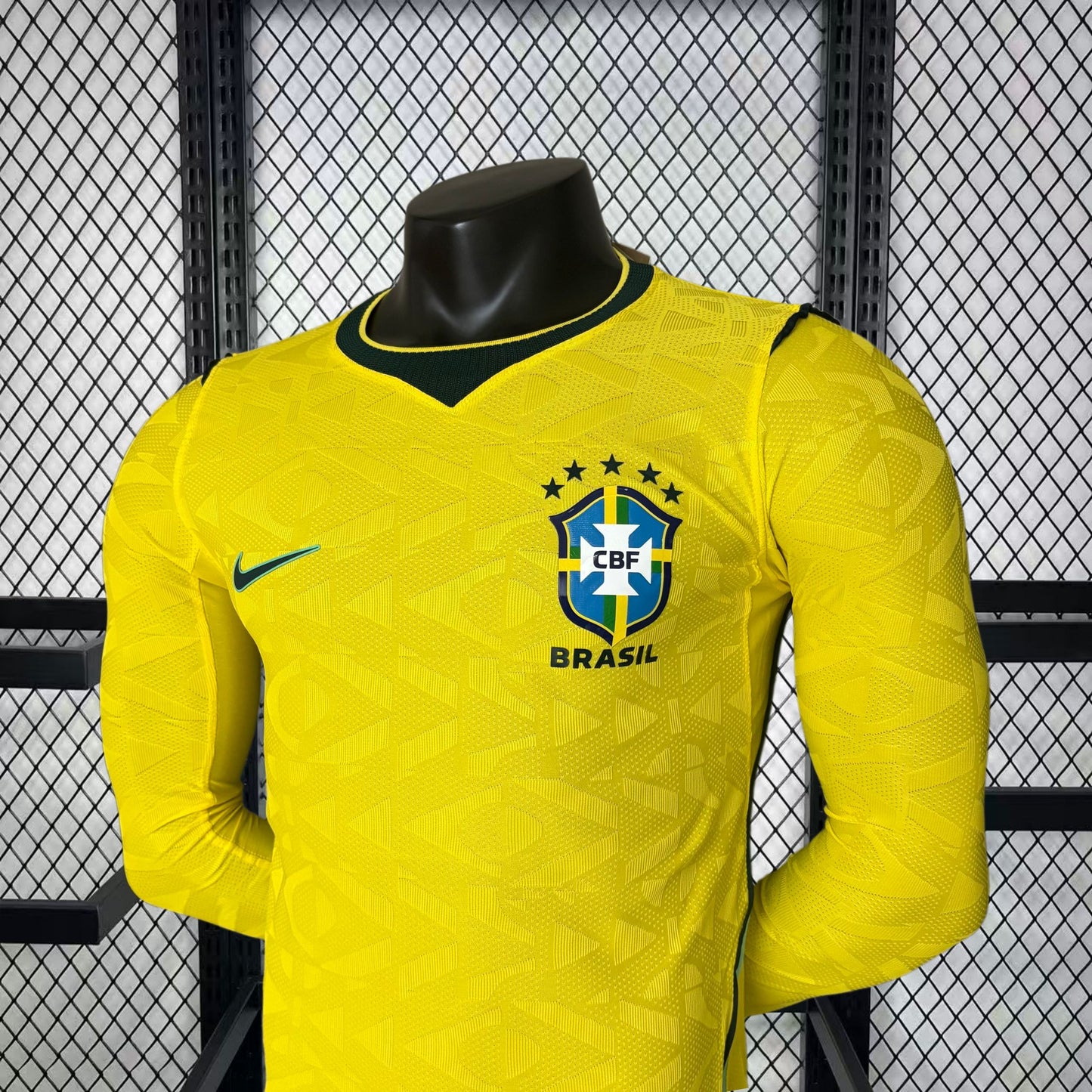 Men's Brazil 2026 World Cup Home Long Sleeve Jersey Player Version
