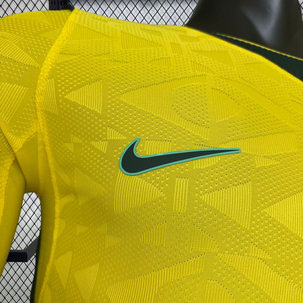 Men's Brazil 2026 World Cup Home Long Sleeve Jersey Player Version