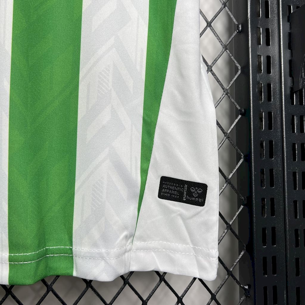Men’s Real Betis 2024/25 Fan With Sponsors And Patch Home Jersey