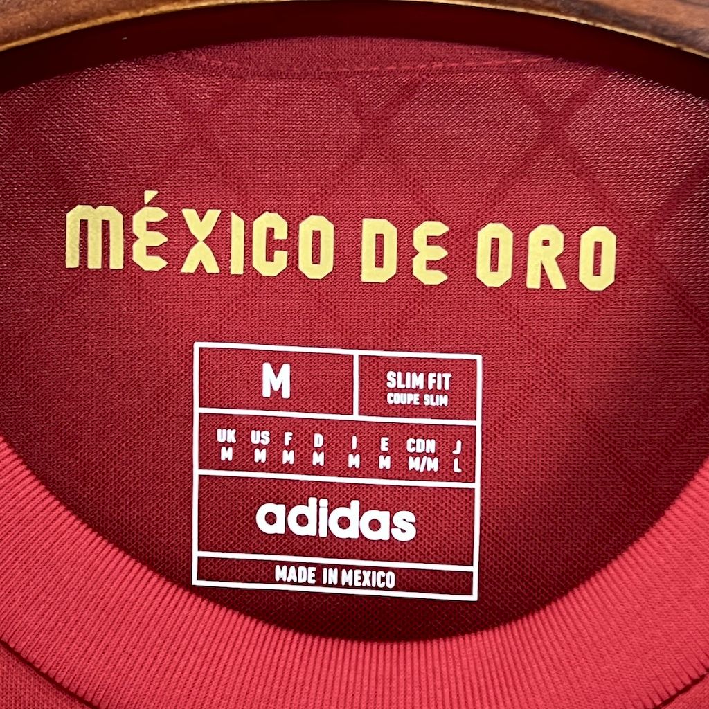 Men's Mexico 2025/26 Gold - Red Jersey