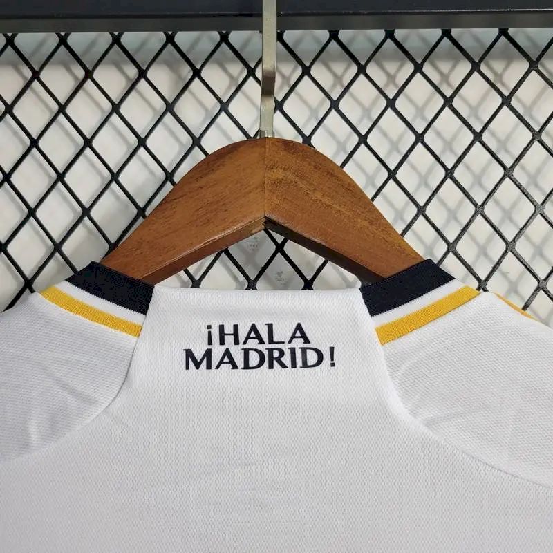 Men's Real Madrid 2023/24 Fan Home Long Sleeves Jersey