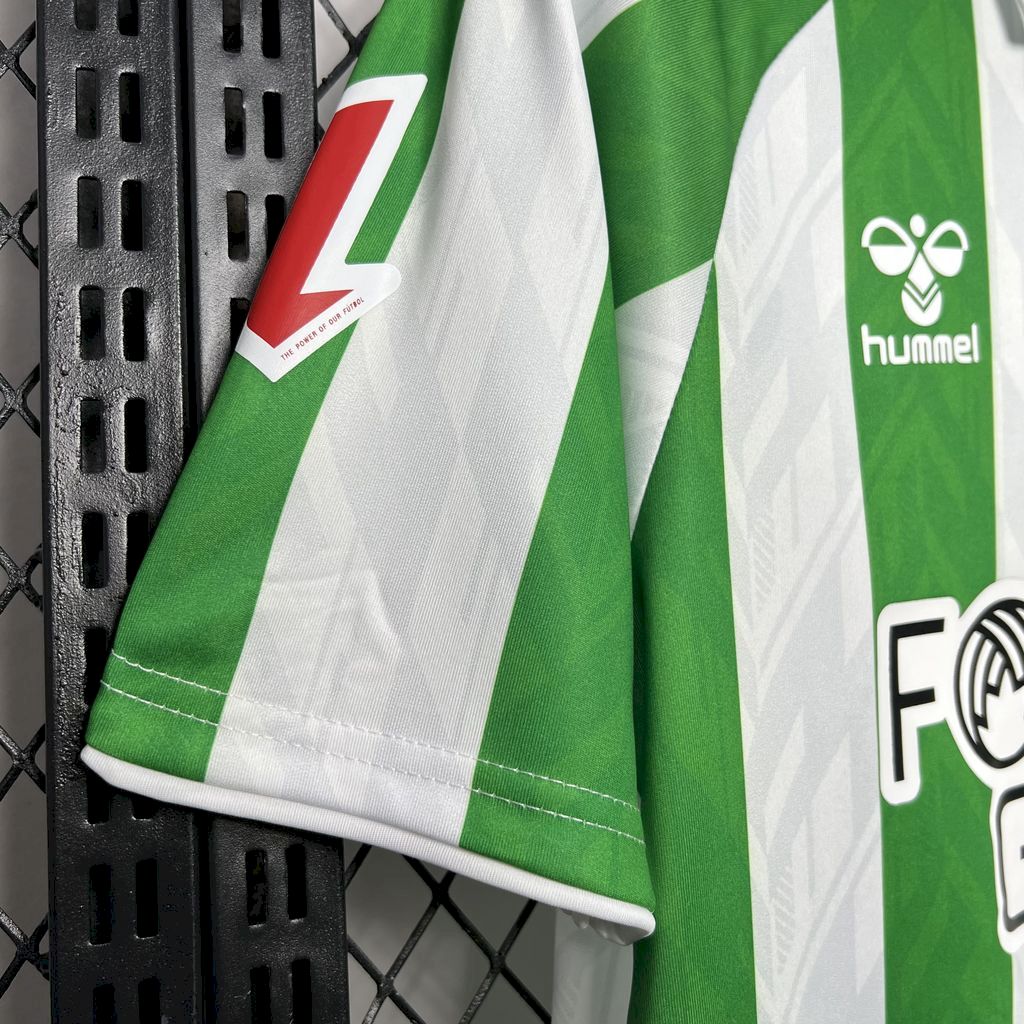 Men’s Real Betis 2024/25 Fan With Sponsors And Patch Home Jersey