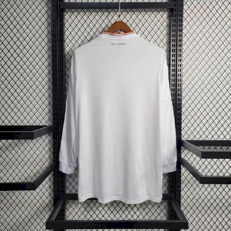 Real Madrid 2013/14 Retro Home Long Sleeve Jersey
