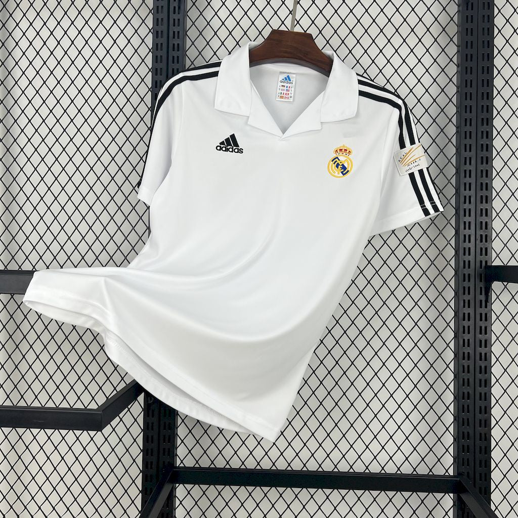 Real Madrid 2001/02 Retro Home UCL Jersey