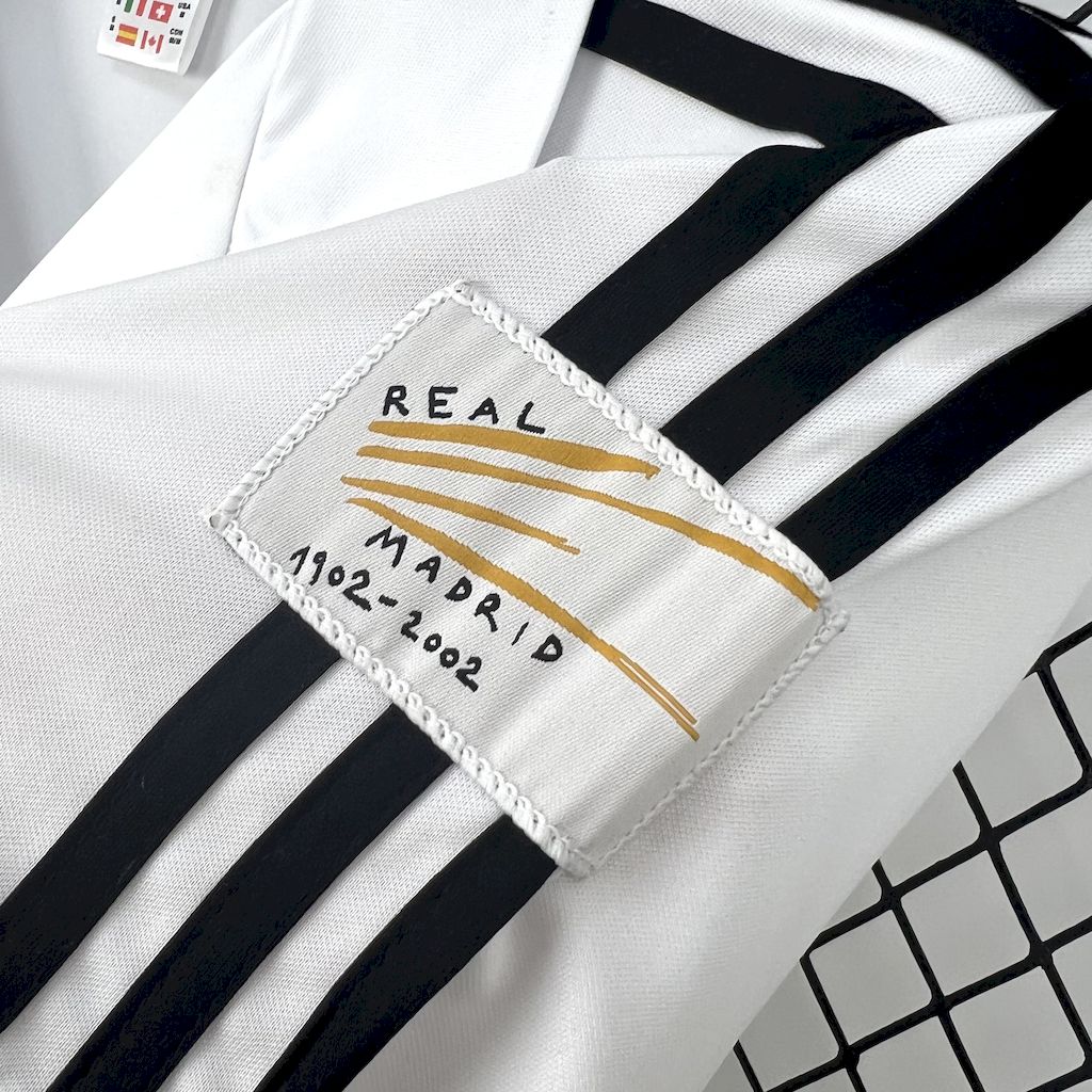Real Madrid 2001/02 Retro Home UCL Jersey
