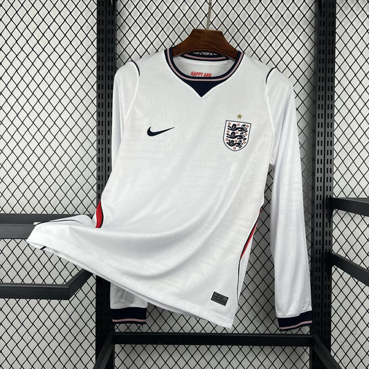 Mens England 2026 World Cup Home Long Sleeve Jersey - Image 1