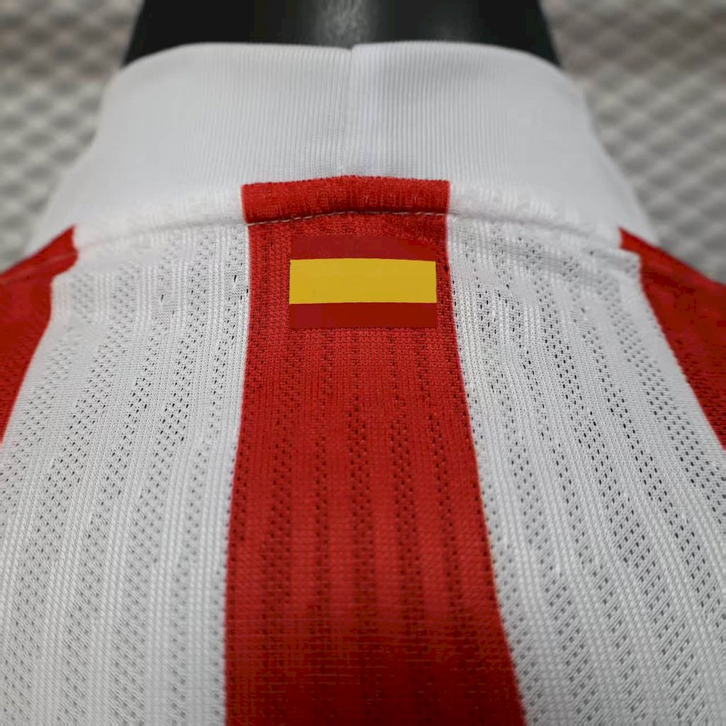 Men’s Atletico Madrid 2025/26 Player Home Long Sleeves Jersey