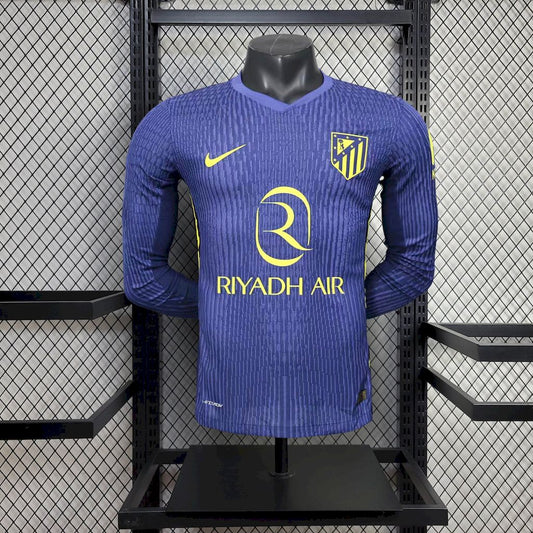Men’s Atletico Madrid 2025/26 Player Third Long Sleeves Jersey