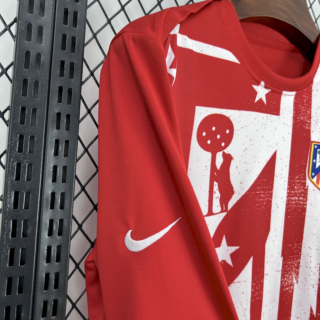 Men’s Atletico Madrid 2025/26 Pre-Match training Long Sleeves Jersey