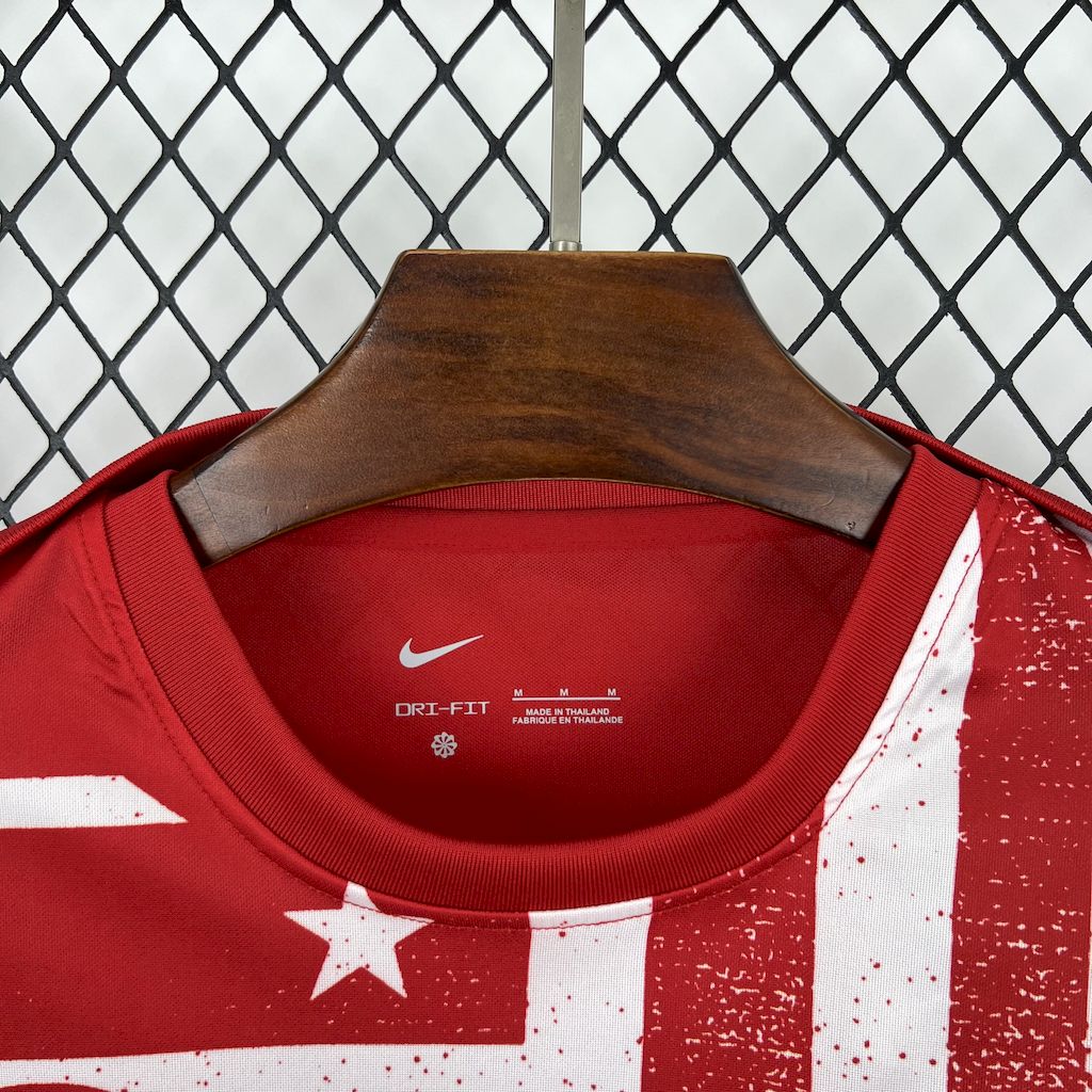Men’s Atletico Madrid 2025/26 Pre-Match training Long Sleeves Jersey